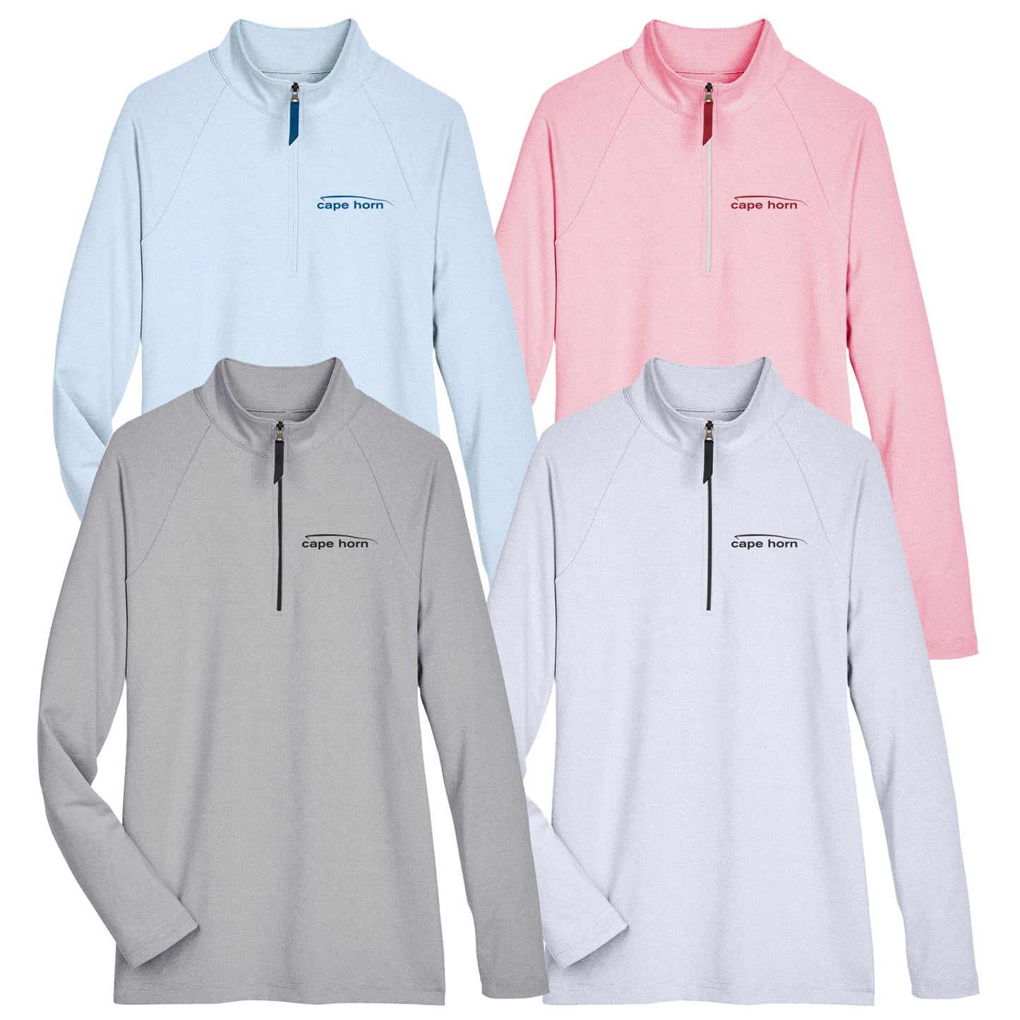 CHBJ2 Ladies Micro-Stripe 1/4 Zip