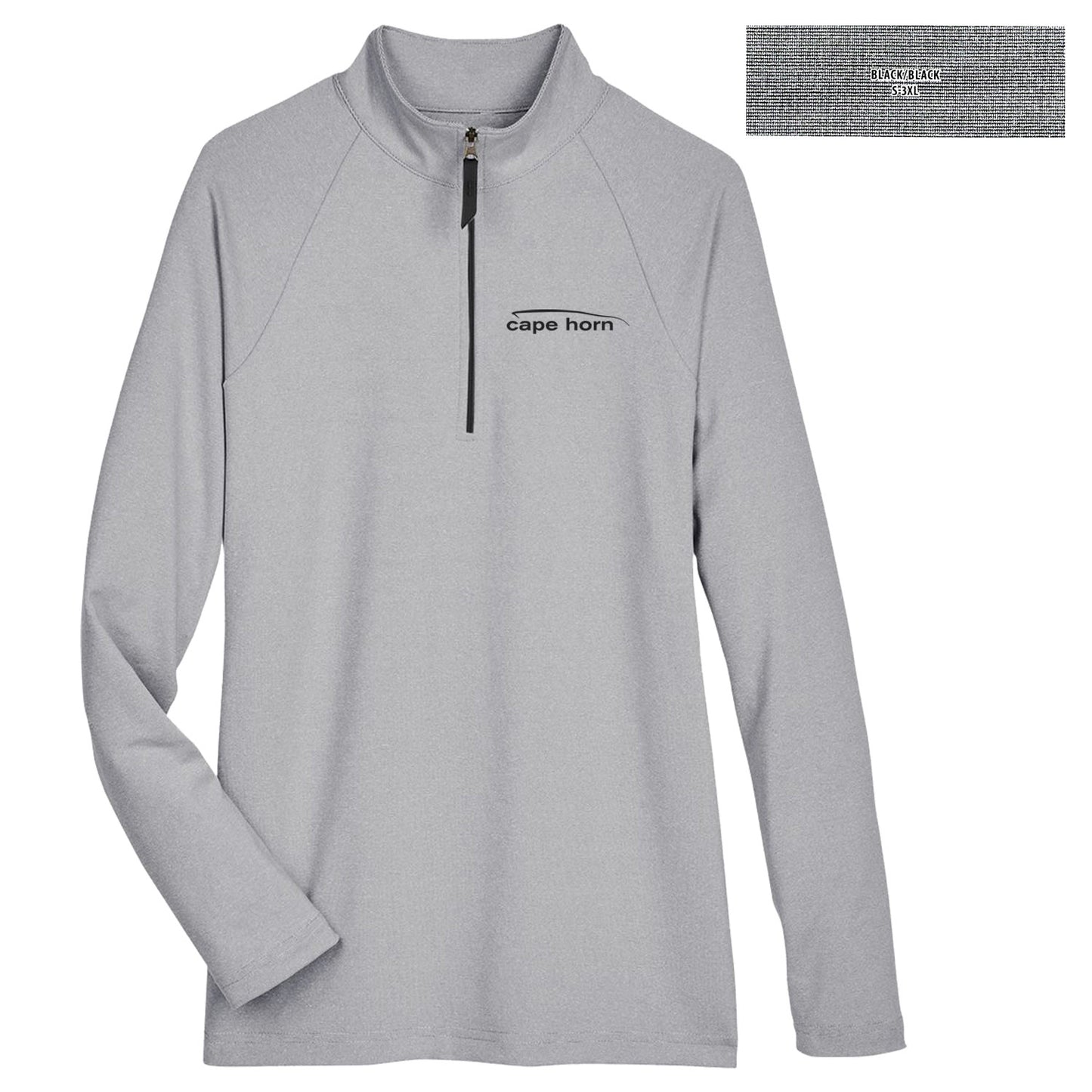 CHBJ2 Ladies Micro-Stripe 1/4 Zip