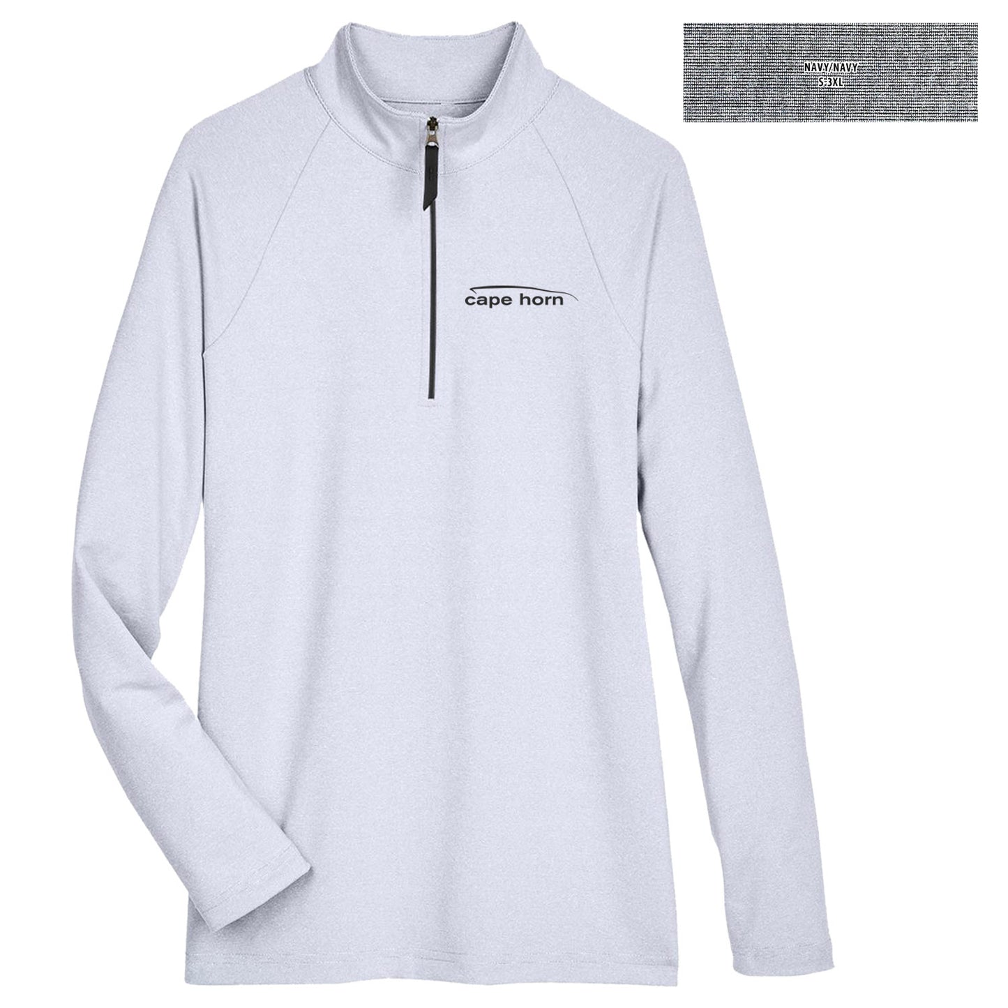CHBJ2 Ladies Micro-Stripe 1/4 Zip