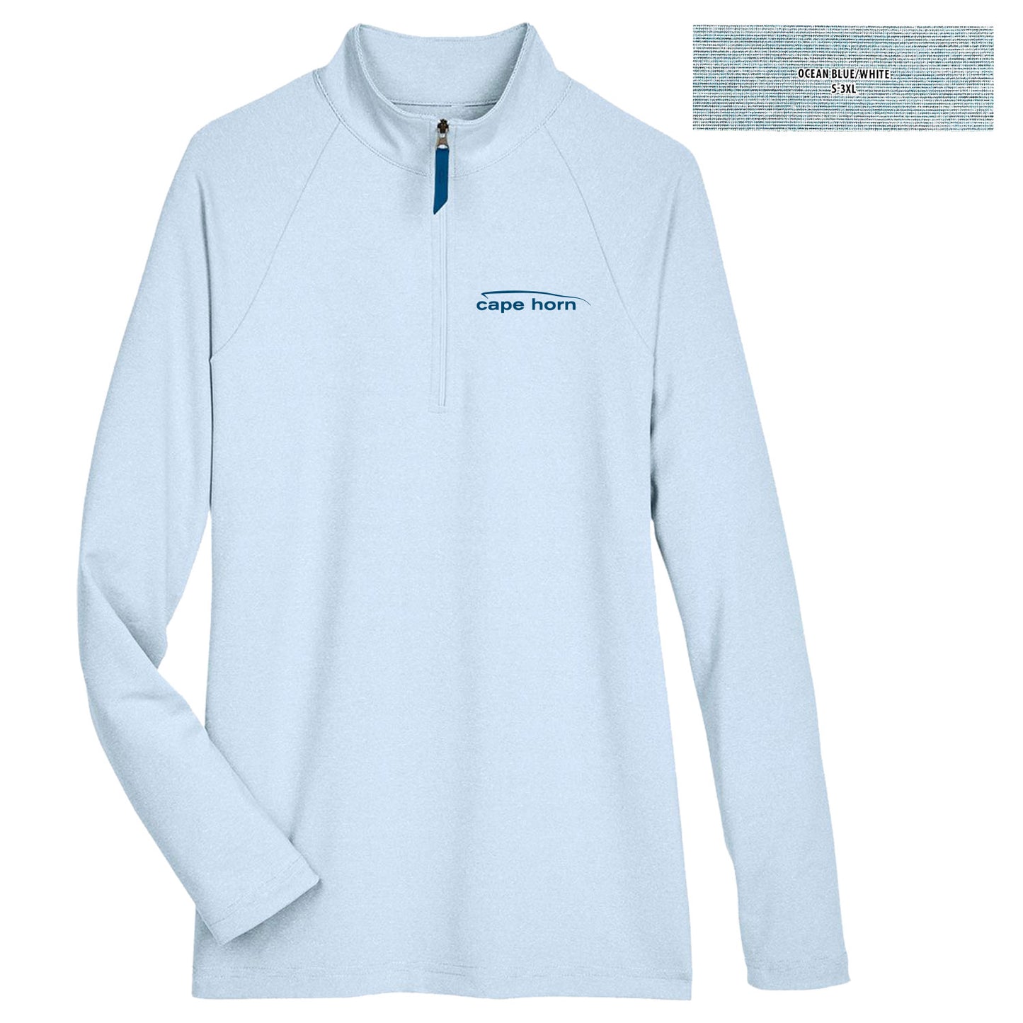 CHBJ2 Ladies Micro-Stripe 1/4 Zip