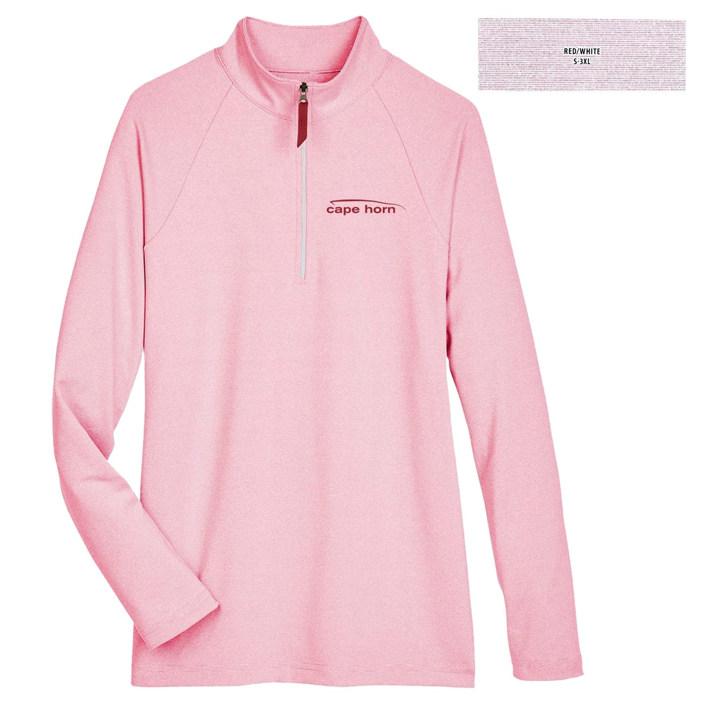 CHBJ2 Ladies Micro-Stripe 1/4 Zip