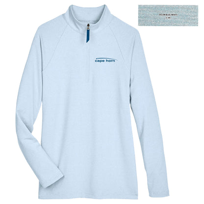 CHBJ2 Ladies Micro-Stripe 1/4 Zip