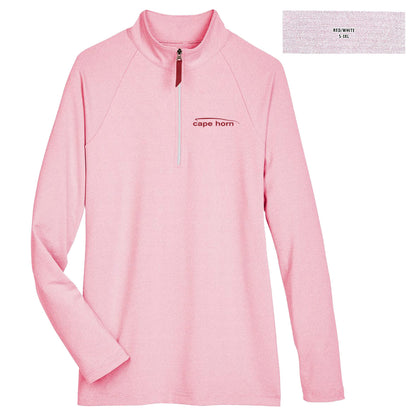 CHBJ2 Ladies Micro-Stripe 1/4 Zip